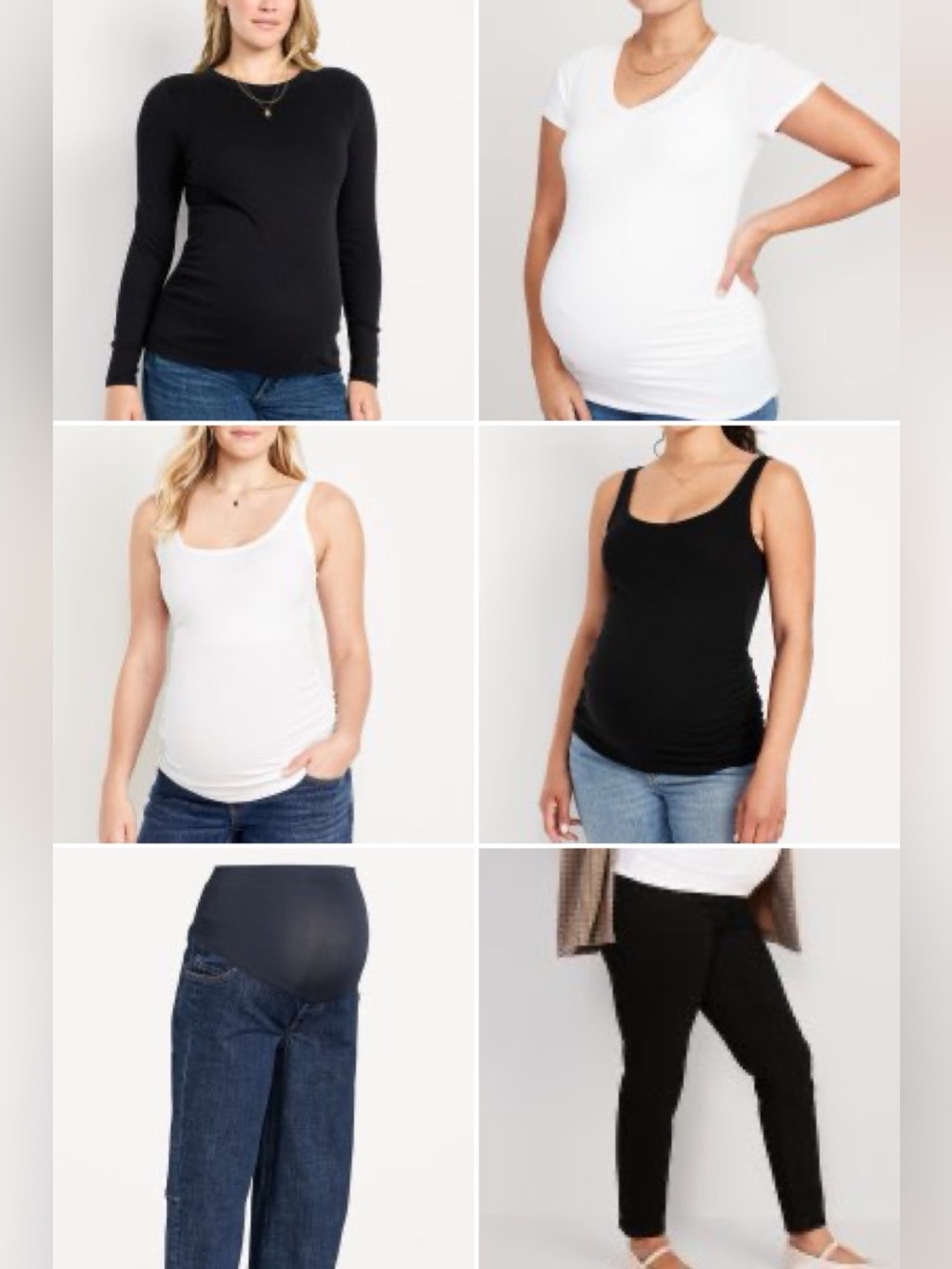 Bundle of Old Navy Maternity Basics - Size Medium